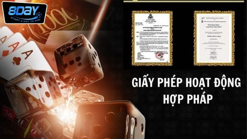 Casino 8day có giấy phép không? Tìm hiểu về nhà cái 8day 3 Giải đáp casino 8day có giấy phép không