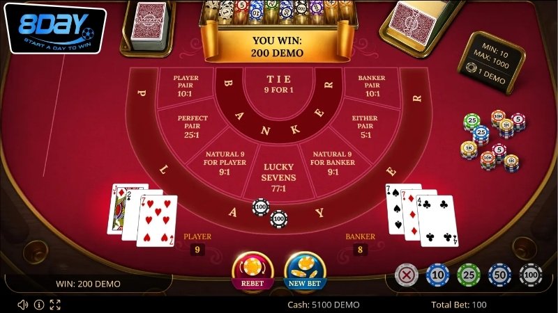 Chơi Baccarat Tại 8day - Trải Nghiệm Game Bài Đỉnh Cao 2 Giới thiệu về chơi baccarat tại 8day
